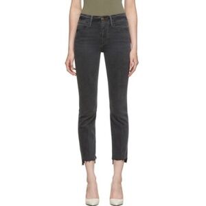 Frame Denim  Le High Straight Raw Stagger Jeans in Noise Size 29